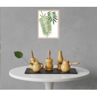 Wood Art Décor Sculpture Miniature منحوتات ديكور فنية خشبية صغيرة